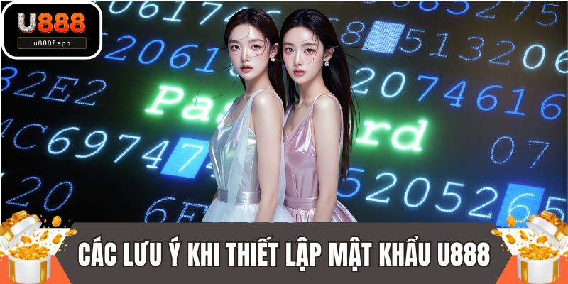 Các lưu ý khi thiết lập mật khẩu U888