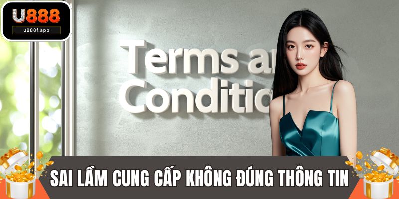 Sai lầm khó thể bỏ qua việc cung cấp không đúng thông tin